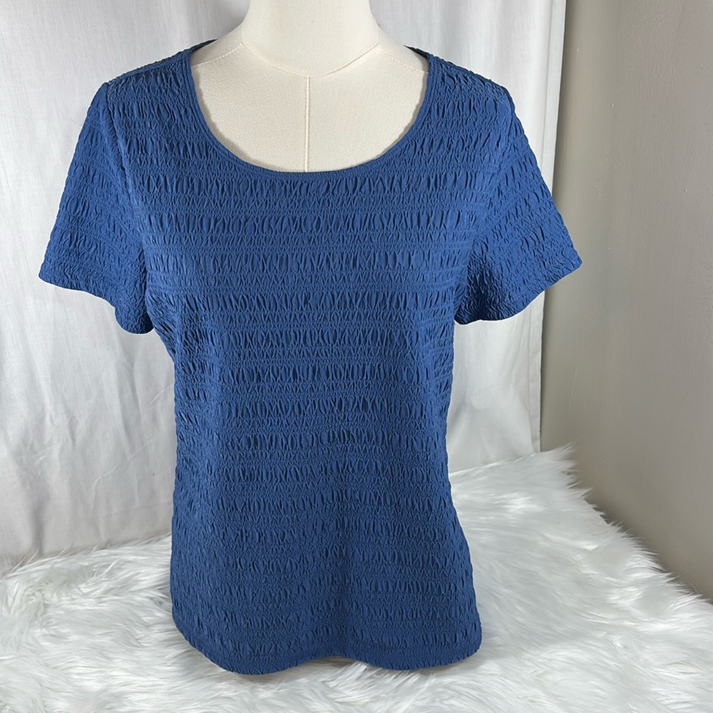 East 5th Medium Blue Stretchy Top